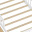 Lit simple avec rangement pour tête de lit - Deux garde-corps sous les tiroirs, modernité blanche et design élégant-1472641180