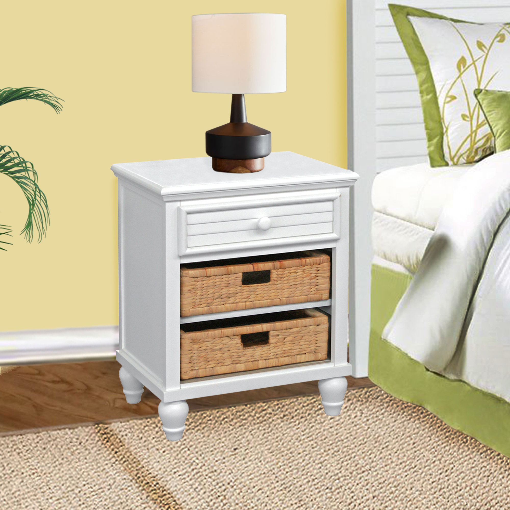 Sunset Basket Drawer Nightstand