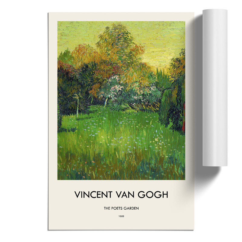 The Poets Garden Print by Vincent van Gogh - Frameless Print, 59cm H x 42cm W x 0.1cm D