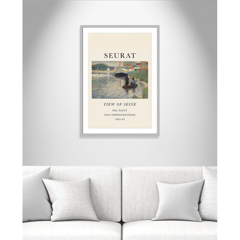 Collection «Old View» par Georges Seurat, Cadre photo argenté, Oui, H 35,5 po x l 25,5 po x P 1,25 po