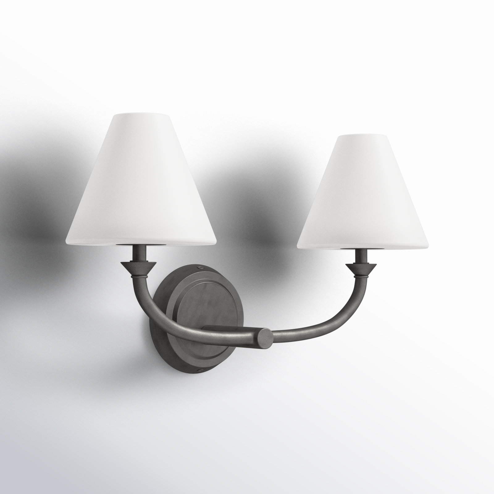 Greta 2-Light Bath Sconce, Black