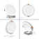6" Round 12W LED Recessed Dimmable Downlight with Junction Box, 120V, CCT Selectable