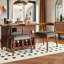 Ensemble de 2 chaises de salle à manger de style Mid-Century avec structure solide et siège tissé à la main-456908295-456908293