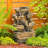 Arist Hand Crafted Weather Resistant Rock Fountain with Light