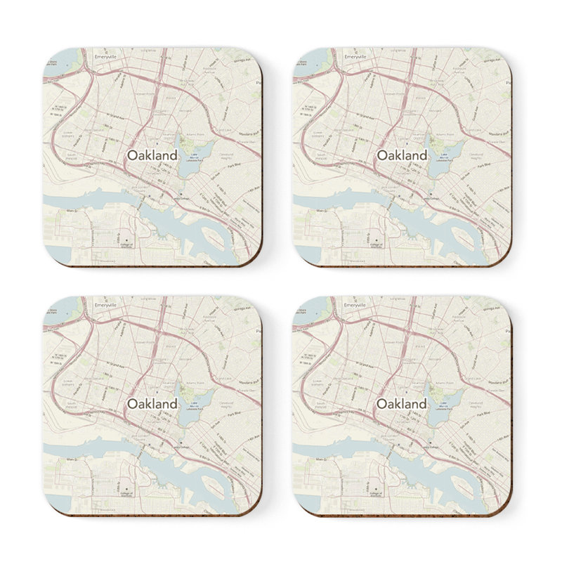 Sous-verre carte des États-Unis, Oakland