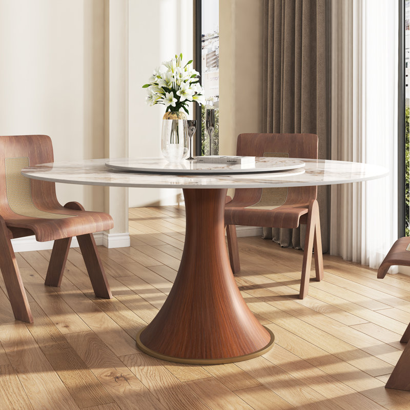 Table de salle à manger Rader Farmhouse, H 29,52 po x L 59,05 po x l 59,05 po, Pandora