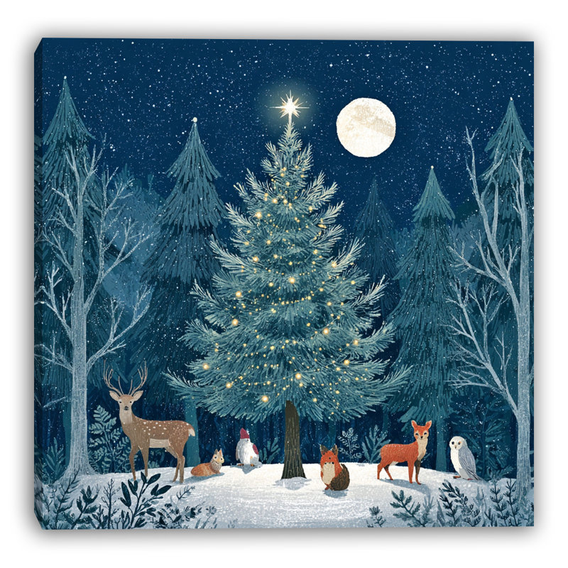 Art mural sur toile Woodland, H 40 po x l 40 po