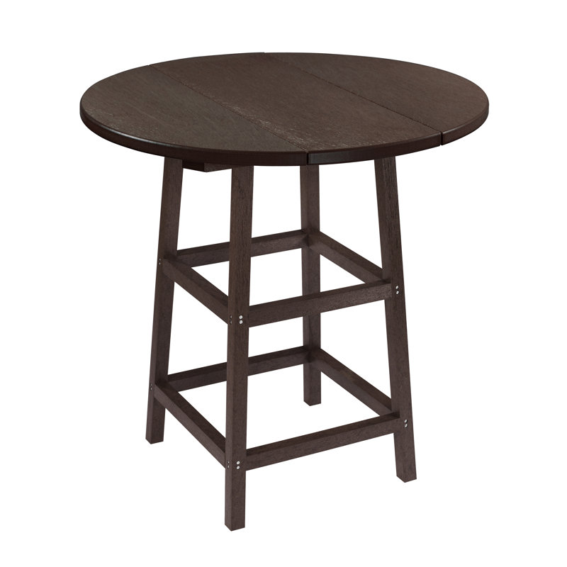 Shay Round Outdoor Bistro Table , in. W in. D, Chocolate, 41" H x 32" W x 32" L