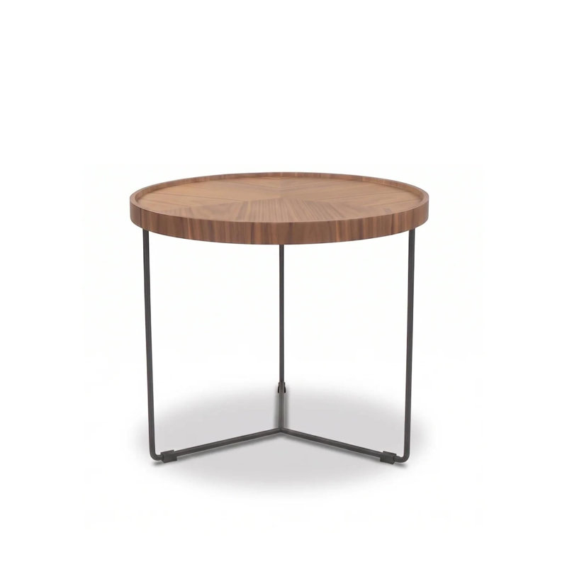 Heckson Solid Wood Top End Table