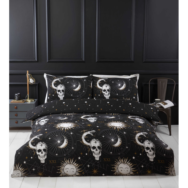 Fritts Polyester Abstract Duvet Cover Set with Pillowcases Included, Kingsize - 2 Standard Pillowcase