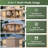 10'x10' Outdoor Gazebo with Curtain & Mosquito Netting, Beige, Heavy-Duty Party Tent with Double Roof, Patio Tent with Zipper Screens Backyard Garden Lawn Shelter