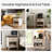 Anyah Farmhouse Nightstand with Charging Station and Storage, Bedside Table with Drawer-826306287