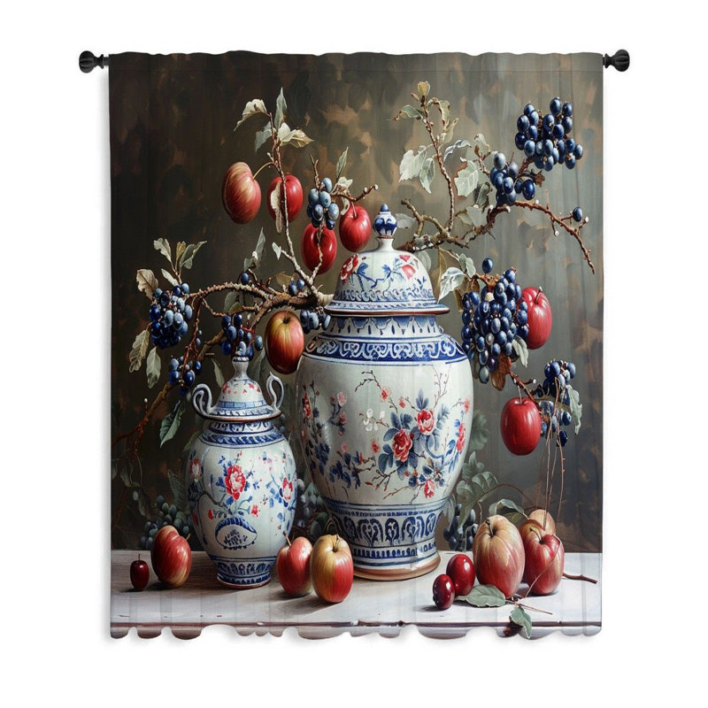 Rideau transparent en polyester Martiros, L 50 po x L 84 po