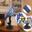 Lampe de table Tiffany Blue Bird en verre, base en résine, 1 lumière E12, interrupteur marche / arrêt en ligne, cadeau-132044815
