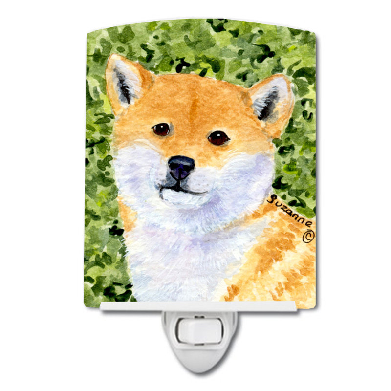 Éclairage de nuit en céramique shiba shiba