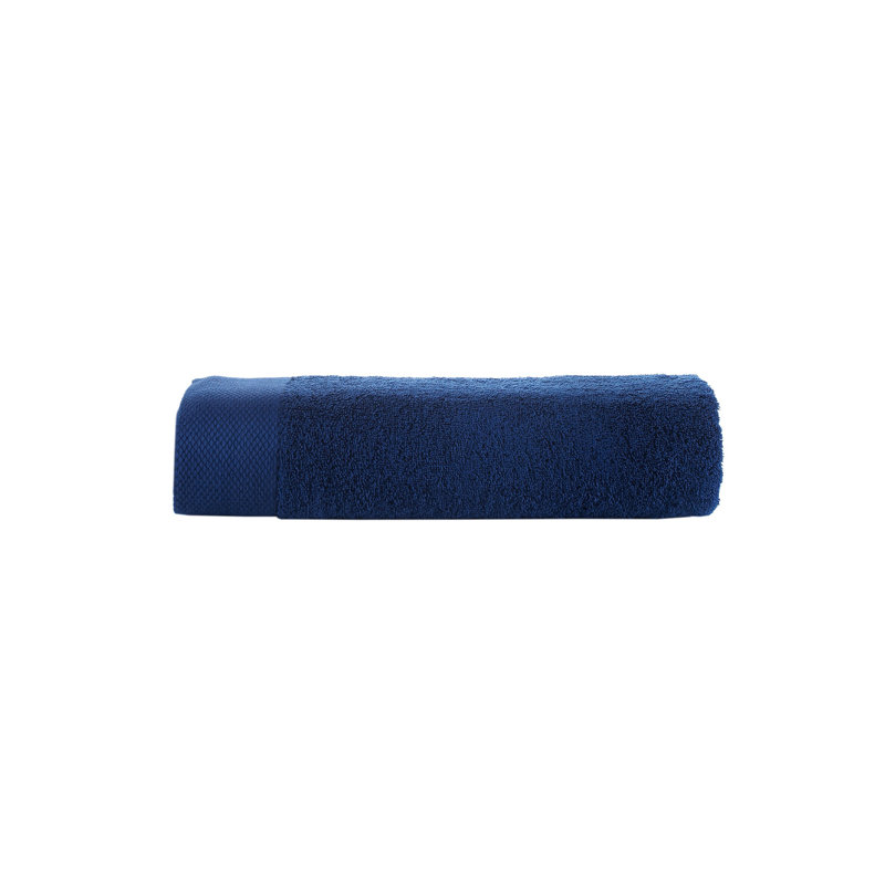 Turkish Cotton Plush Bath Towel, Navy