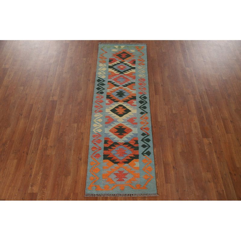 Tapis de couloir géométrique Kilim