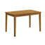 Ensemble de salle à manger 5 pièces en bois de chêne, table de salle à manger en bois massif et 4 chaises d'appoint avec coussin, meubles de salle à manger peu encombrants