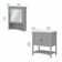 Keyunta Single Bathroom Vanity with Ceramic Top with Mirror