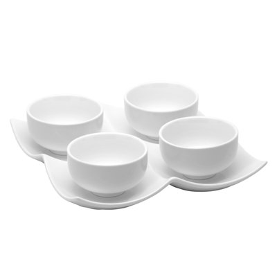 Ensemble de plats à condiments Red Vanilla