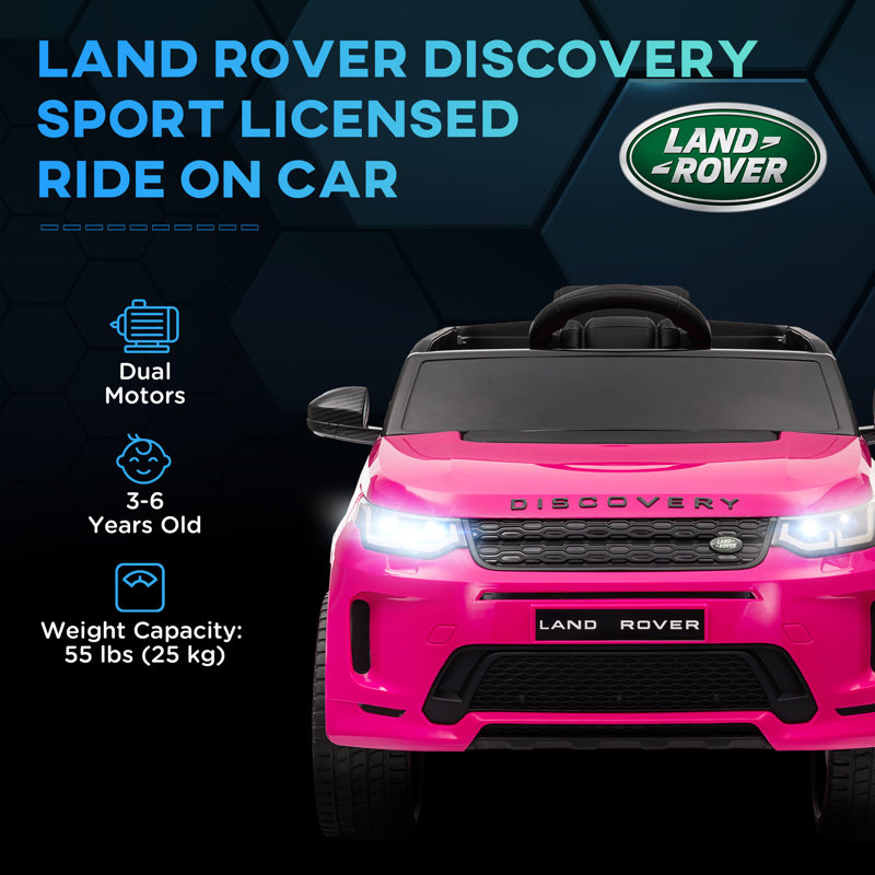 HOMCOM Battery Powered Ride On with Remote Control, Pink