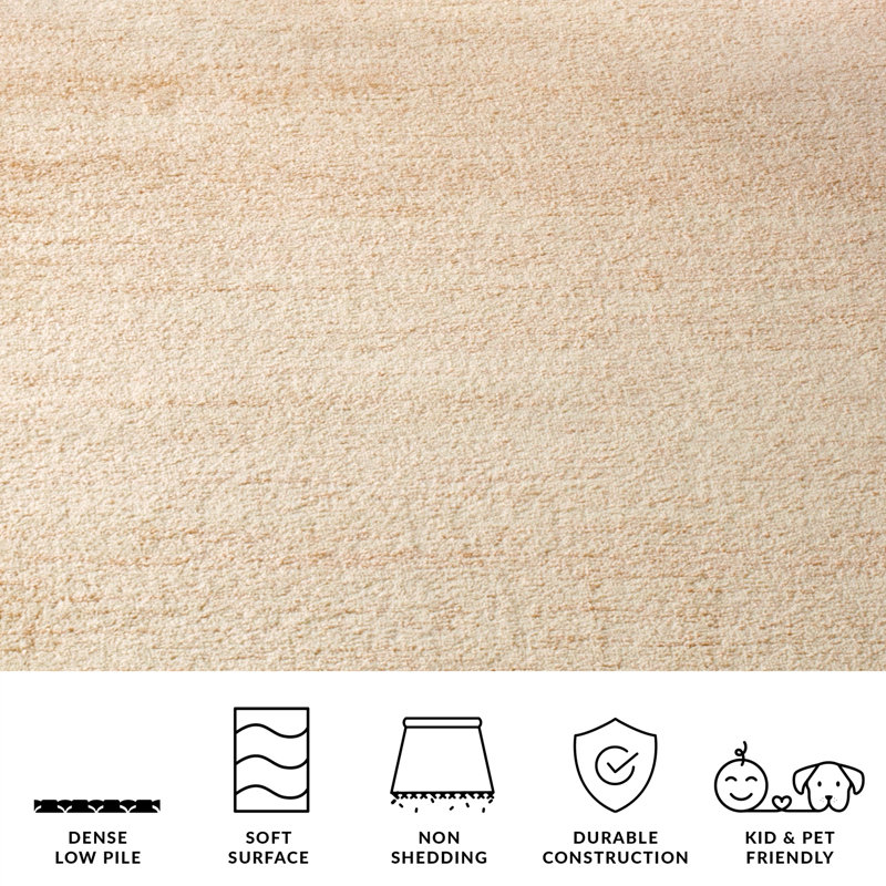Hornsey Hooked Champagne/Cream Rug, Round 122cm