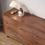 Commode d'appoint moderne en bois d'hévéa