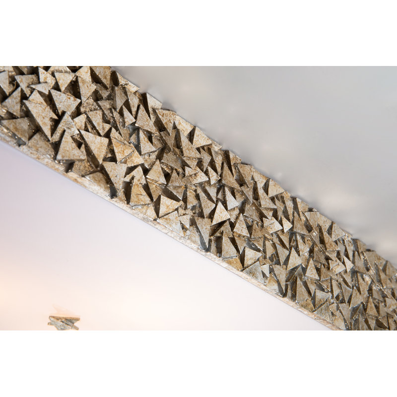 Plafonnier encastré 3 lumières Mosaic, Nickel