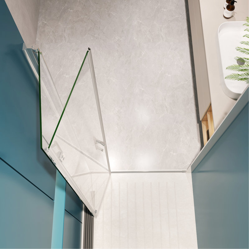 1 3/8" Adjustable Universal Pivot Shower Door. 1/4" Tempered Clear Glass 3672. Wall Channel & Quality #304 Stainless Steel Handle. 36000 Open-Close Tests. Smooth Comfortable System. Excellent