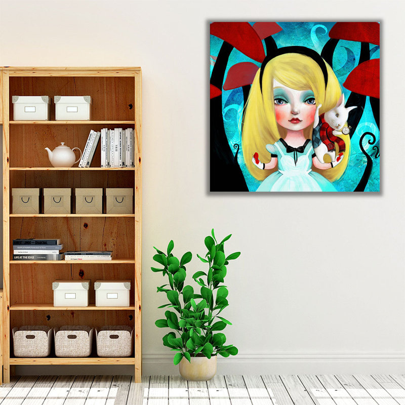 Alice - reproduction d'art sur toile, H 12 po x l 12 po