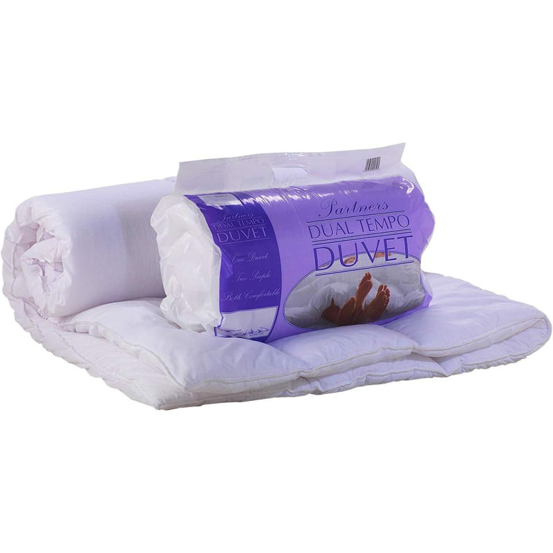 Super Soft Cotton Blend Dual Temperature Duvet, expertly crafted with high-quality hollowfibre filling., Kingsize