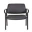 Large fauteuil d'invité Theo XL, 500 lb, vinyle antimicrobien noir-118318948