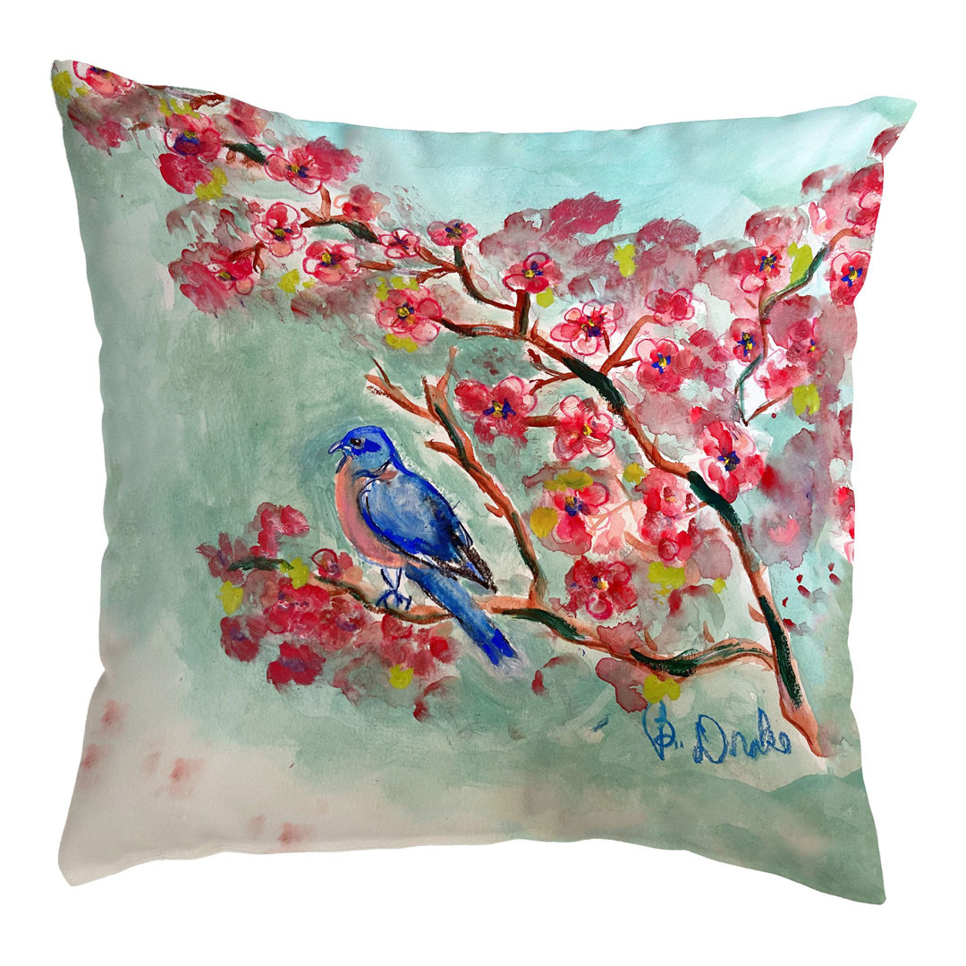 Cherry Blossoms No Cord Pillow Betsy Drake Interiors 