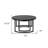 Magnola (Set of Two ) 36"  Steel Round Nested Coffee Tables-1773140557