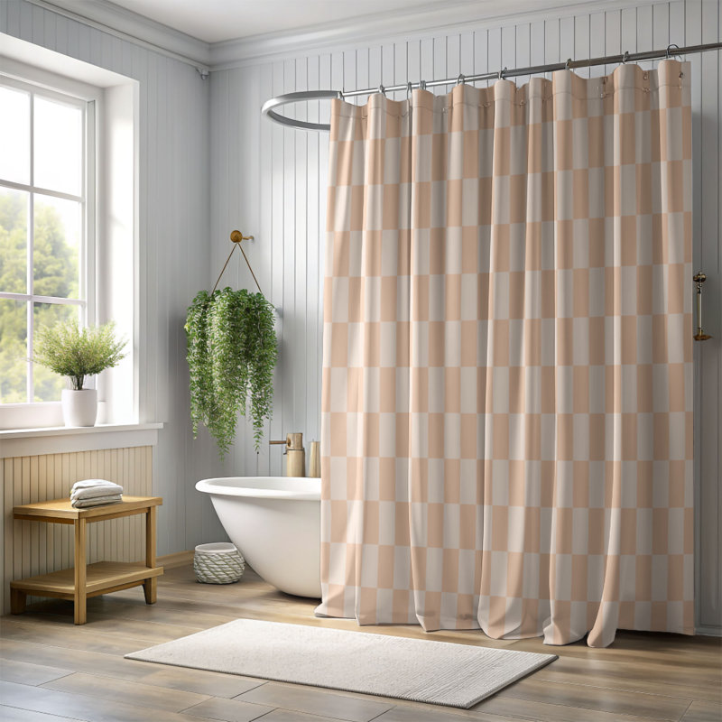 Rideau de douche Blue Blue Glow, H 74 po x l 71 po