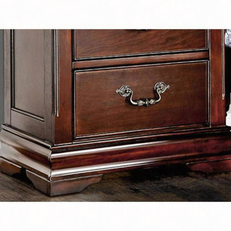 Table de chevet 1Pc Table de chevet cachée 2 tiroirs en bois massif seulement