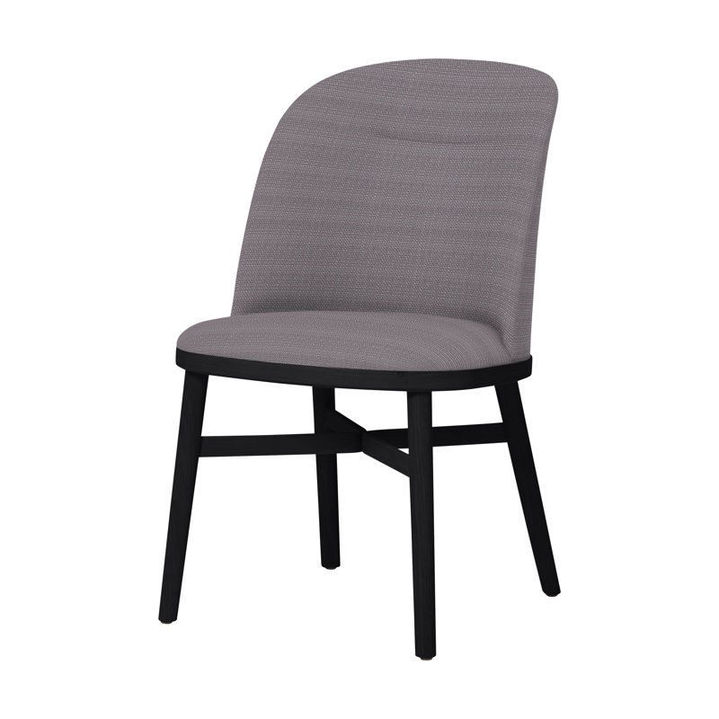 Bund 18'' H Upholstered Dining Chair, Onyx Oak, L493 Sanfor Putty 3479