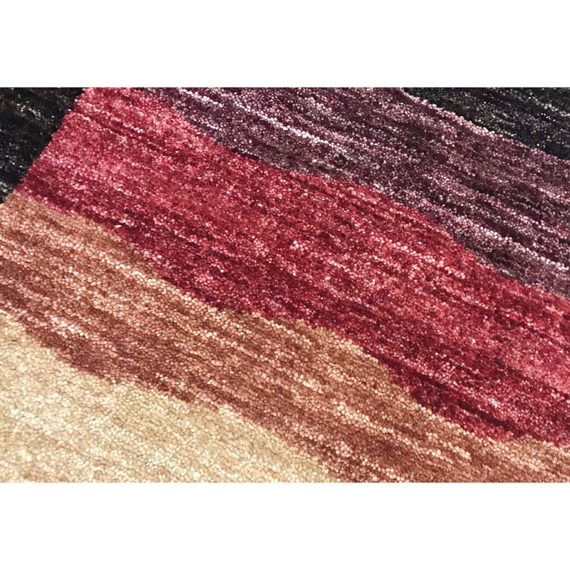 Tapis brun de haute qualité noué à la main