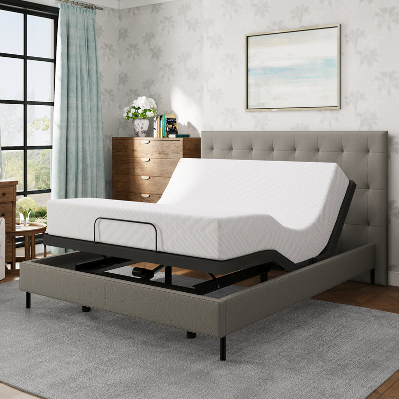 14" Zero Gravity Adjustable Bed with Wireless Remote&APP Control, Queen