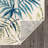 Onley Palm Frond Floral Orange/Ivory/Blue Indoor & Outdoor Area Rug-69986562