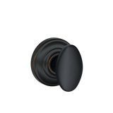 Siena Knob with Andover Trim Non-Turning Lock