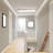 Tranae 1 - Light 39.37" Rectangle Crystal LED Dimmable Flush Mount