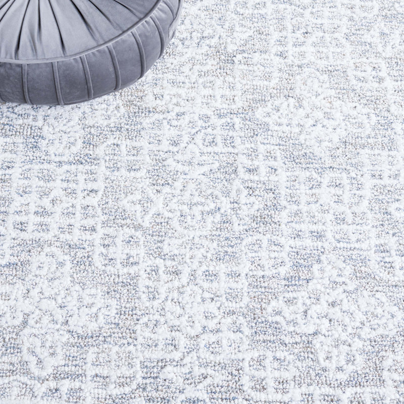 Petrit Hand Tufted Performance Geometric Rug, Rectangle 5' x 8'