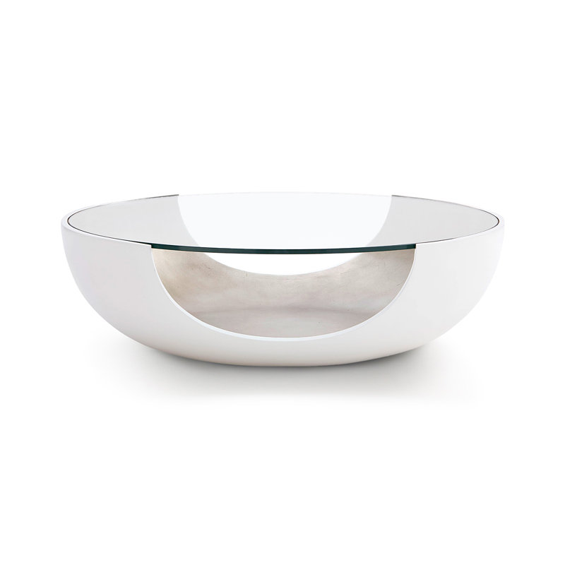 Soleil Coffee Table, Matte White
