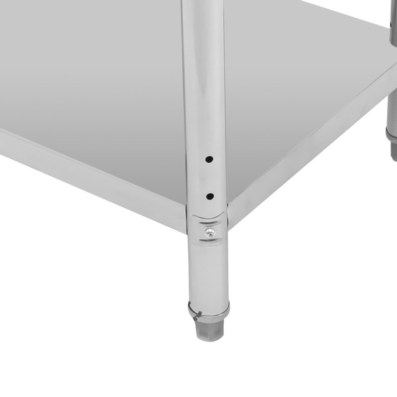 Table de travail avec dosseret, table de préparation pour cuisine, restaurant, garage, buanderie, H 38 po x L 36 po x l 24 po