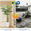 Palmier artificiel 6 pi avec pot, plante de plancher artificielle réaliste pour bureau à domicile