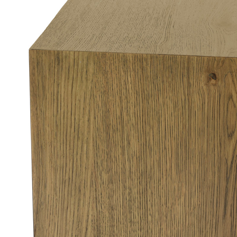Table basse Taryn Block, Brun pâle