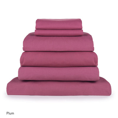 Cotton Blend, Polyester No Pattern Duvet Cover Set with Pillowcases Included