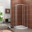 37.5-38" W x 72" H Semi-Frameless Round Shower Enclosure