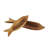 Jahliya Teak Wood Handmade Carved Fish Decor Brown Tray Set